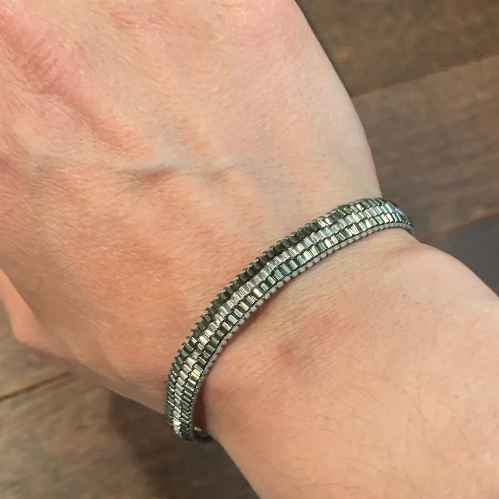 Stella & Dot Farren Pulley Bracelet Silver Bracelet - Picture 2 of 6